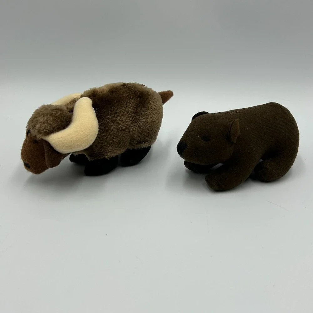 McDonalds 1997 Animal Pals x‎ 3 & 1995 Babe x1 Plush Happy Meal Toys - Lot of 4